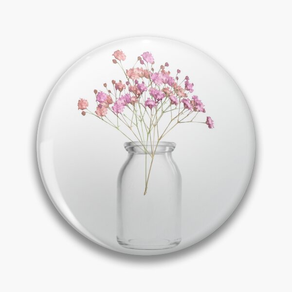 Artikelvorschau, Minimalistische Blumenvase mit rosa Blumen entworfen und verkauft von Ambreen09.