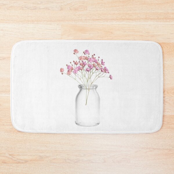 Artikelvorschau, Minimalistische Blumenvase mit rosa Blumen entworfen und verkauft von Ambreen09.
