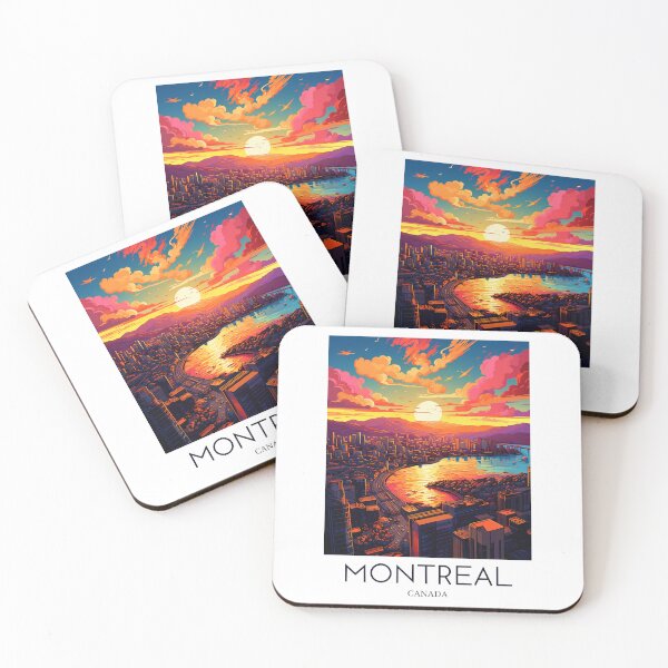 Item preview, A Pop Art Travel Print of Montreal - Canada designed and sold by StudioRedKoala.