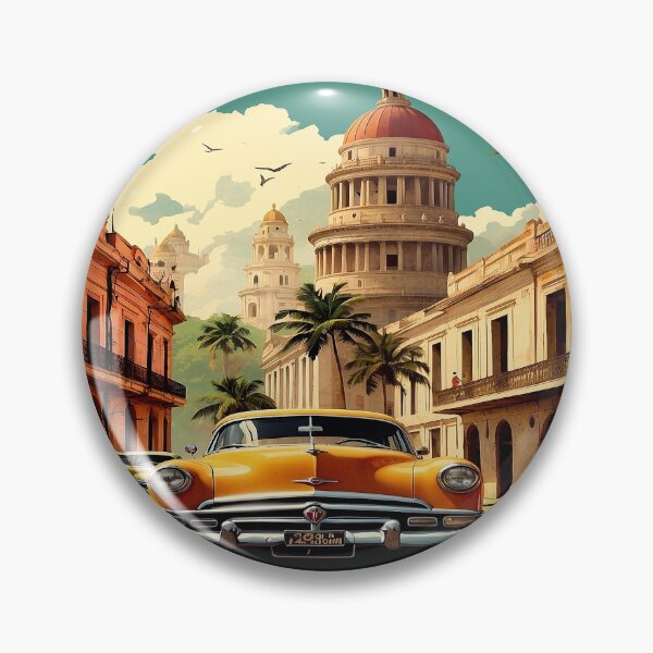 Item preview, Cuban vintage travel poster,classic car designed and sold by erozzz.