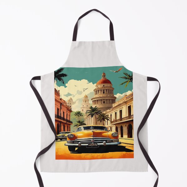 Item preview, Cuban vintage travel poster,classic car designed and sold by erozzz.