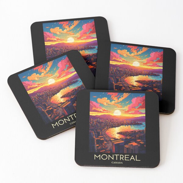 Item preview, A Pop Art Travel Print of Montreal - Canada designed and sold by StudioRedKoala.