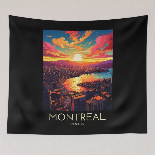 Item preview, A Pop Art Travel Print of Montreal - Canada designed and sold by StudioRedKoala.