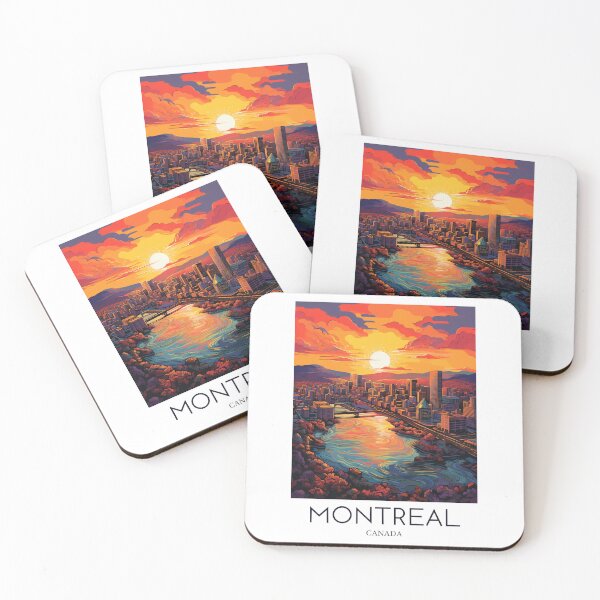 Item preview, A Pop Art Travel Print of Montreal - Canada designed and sold by StudioRedKoala.