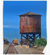 Vintage Water Tower Poster