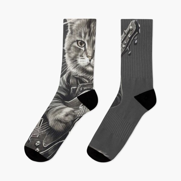 Item preview, Cat Playing The Electric Guitar vintage-Music Is The Answer designed and sold by Chonguissa Fashion.