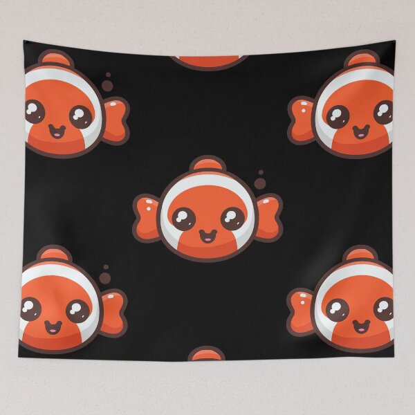 Item preview, Cute Vectoral Clownfish Face designed and sold by ArtfulWeave.