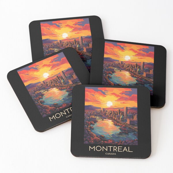 Item preview, A Pop Art Travel Print of Montreal - Canada designed and sold by StudioRedKoala.