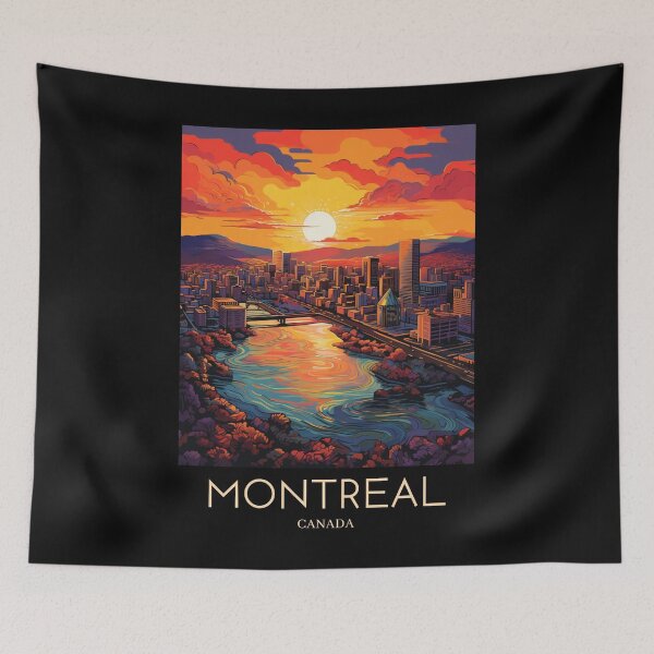 Item preview, A Pop Art Travel Print of Montreal - Canada designed and sold by StudioRedKoala.
