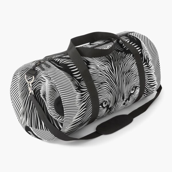 Item preview, Optical art illusion print of a wolf designed and sold by dcrc.