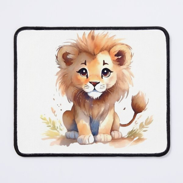 Item preview, Lion watercolor designed and sold by Motivburg.