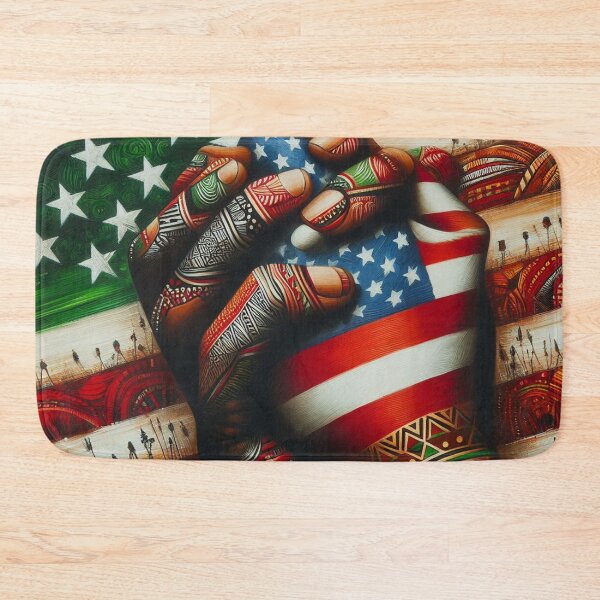 Item preview, Unity Across Continents: US & Africa Flags 3 designed and sold by NaphDesigns.