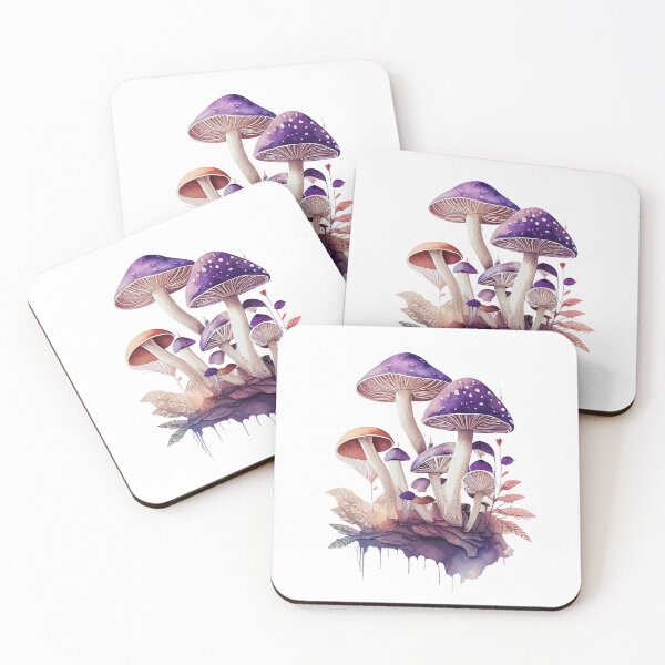 Item preview, Purple Mushroom Forest designed and sold by Melissify.