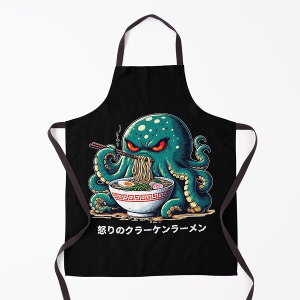 Item preview, Grumpy Kraken Eating Ramen designed and sold by UnrealQuake.