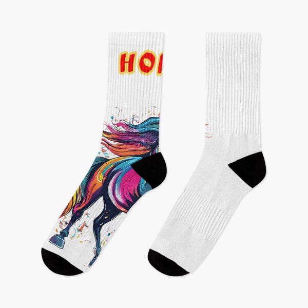 Item preview, For animal lovers.  A colorful rainbow HORSE designed and sold by GroonSpace.