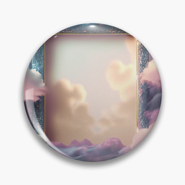 Item preview, Celestial glittering clouds fantasy picture frame designed and sold by EdeniaArtStudio.