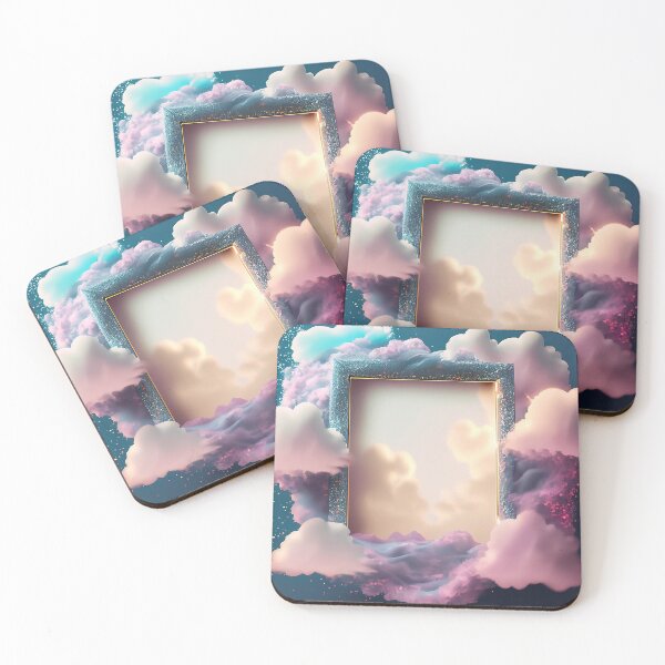 Item preview, Celestial glittering clouds fantasy picture frame designed and sold by EdeniaArtStudio.