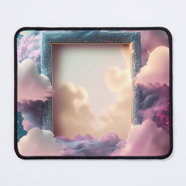 Item preview, Celestial glittering clouds fantasy picture frame designed and sold by EdeniaArtStudio.