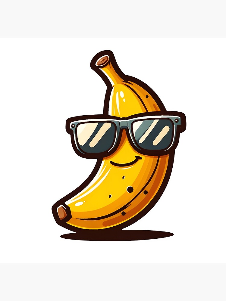 Cool Banana Wearing Sunglasses