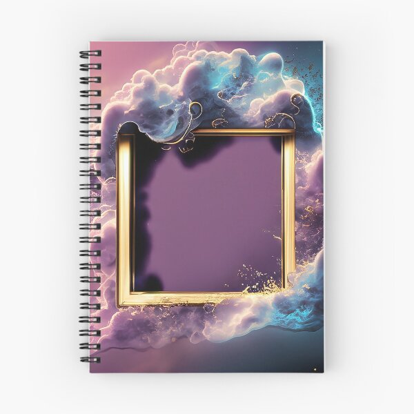 Item preview, Celestial glittering clouds fantasy golden picture frame designed and sold by EdeniaArtStudio.