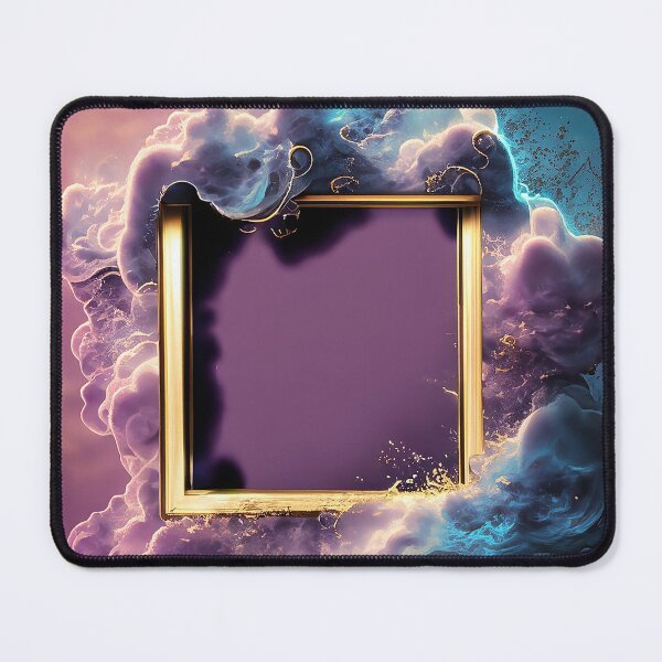 Item preview, Celestial glittering clouds fantasy golden picture frame designed and sold by EdeniaArtStudio.