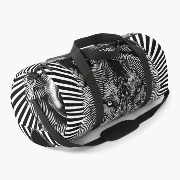 Item preview, optical art illusion print of a wolf designed and sold by dcrc.