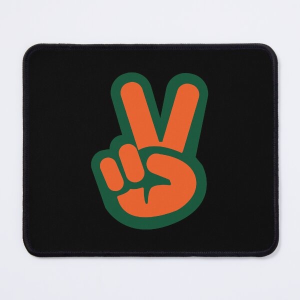 Item preview, University of Miami Peace Sign designed and sold by DesignsbyJS.