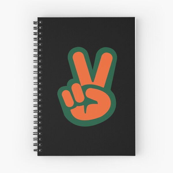 Aperçu de l'œuvre Signe de paix de l'Université de Miami créée et vendue par DesignsbyJS.