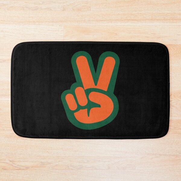Item preview, University of Miami Peace Sign designed and sold by DesignsbyJS.