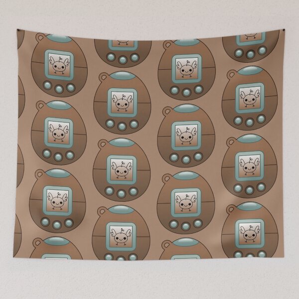 Item preview, kawaii brown virtual pet machine designed and sold by kittybox.