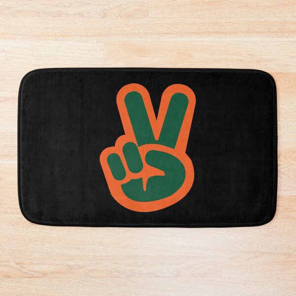 Item preview, University of Miami Peace Sign designed and sold by DesignsbyJS.