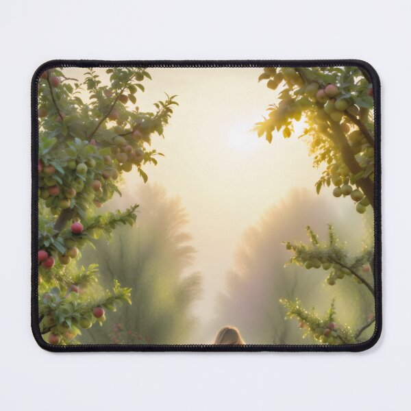 Item preview, Serene Morning Dew Stroll in Apple Orchard Dreamland designed and sold by PanoramaPrints.