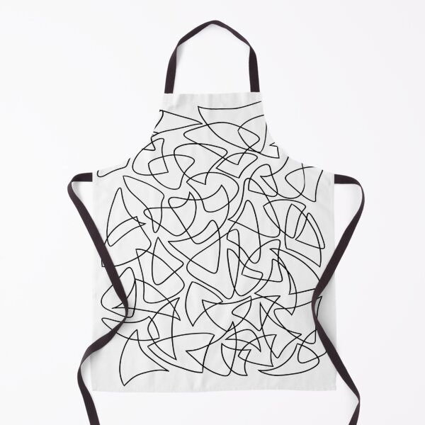 Item preview, Abstract Overlapping Shapes, Drawing, Black on White designed and sold by velvetearth.