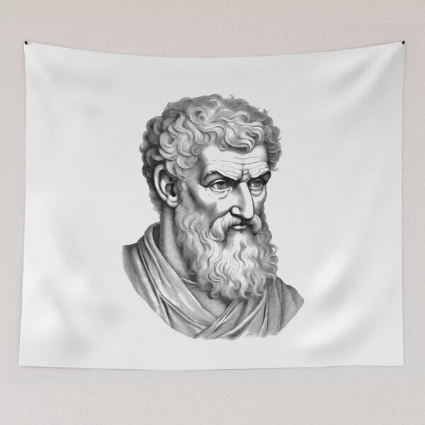 Item preview, Portrait of Epicurus  designed and sold by NTGUILTY.