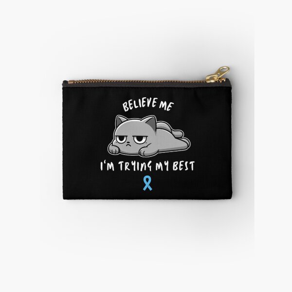 Item preview, POTs Syndrome Warrior Cat With Awareness Ribbon designed and sold by CrystalCrush.