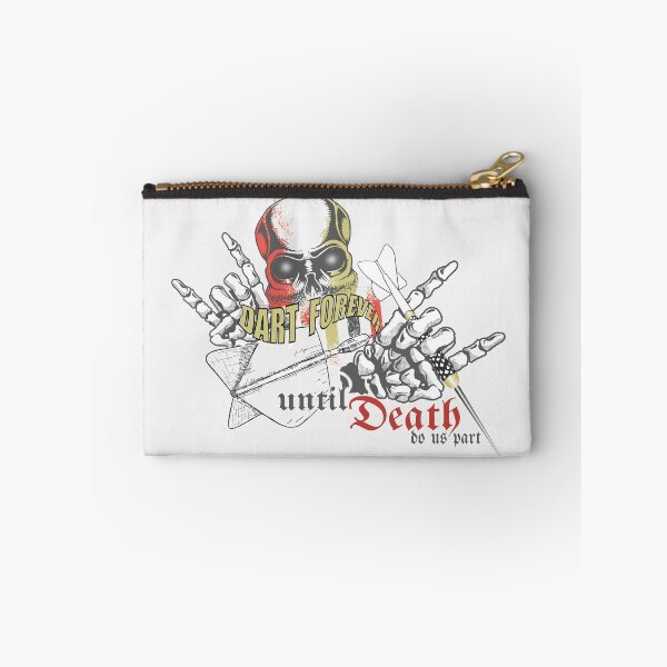 Item preview, Dart skull motif with saying: Dart forever, until death do us part, cool dart design for dart players with their own style. designed and sold by ChrUzDesigner.