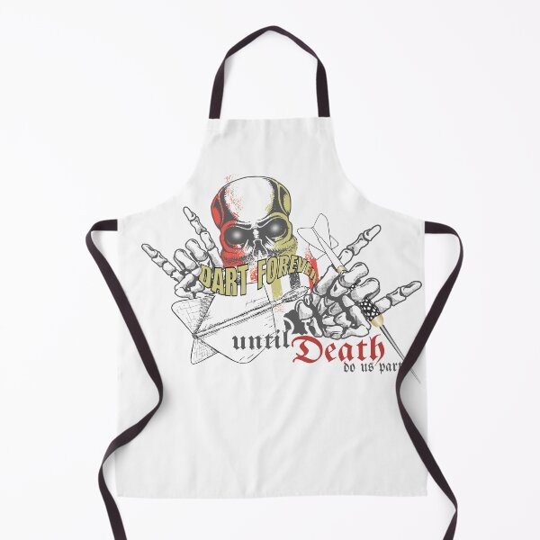Item preview, Dart skull motif with saying: Dart forever, until death do us part, cool dart design for dart players with their own style. designed and sold by ChrUzDesigner.