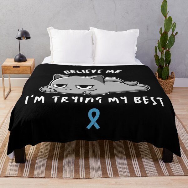 Item preview, POTs Syndrome Warrior Cat With Awareness Ribbon designed and sold by CrystalCrush.