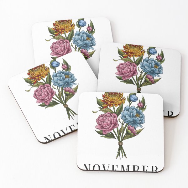 Item preview, November Birth Month Florals designed and sold by Bethcust.