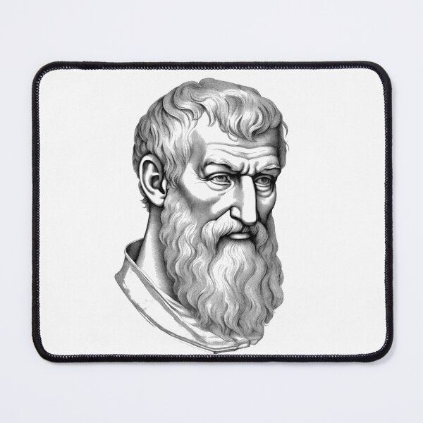 Item preview, Portrait of Epicurus (341–270 BC) designed and sold by NTGUILTY.