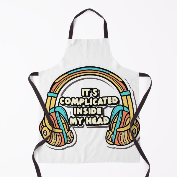 Item preview, It's Complicated Inside My Head - Tangled Headphones Design designed and sold by NiftyWrx.