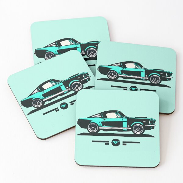 Item preview, Turquoise Ford Mustang Silhouette  designed and sold by mugooooo.