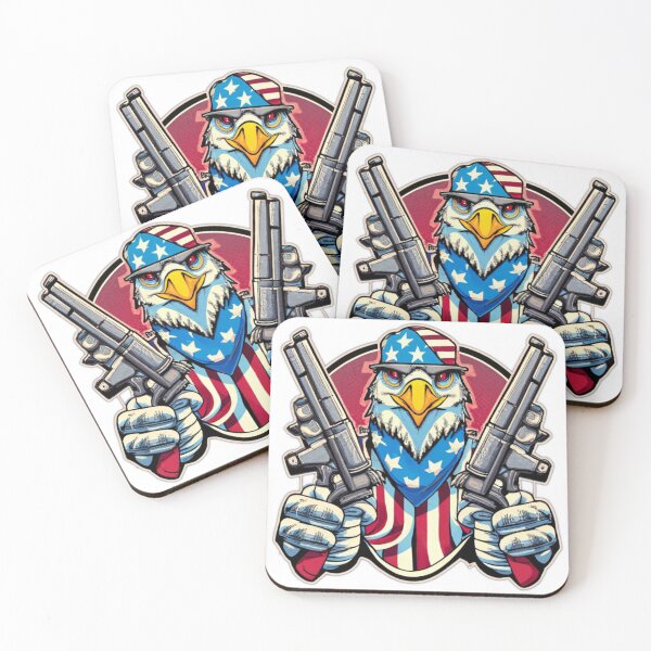 Item preview, American eagle with 2 revolvers designed and sold by WarsawKing.