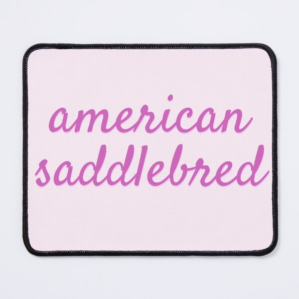 Item preview, Pink American Saddlebred Bubble Letters designed and sold by theaadesigns.
