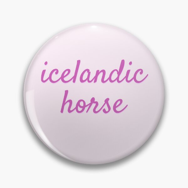 Item preview, Pink Icelandic Horse Bubble Letters designed and sold by theaadesigns.