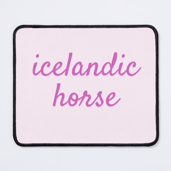 Item preview, Pink Icelandic Horse Bubble Letters designed and sold by theaadesigns.