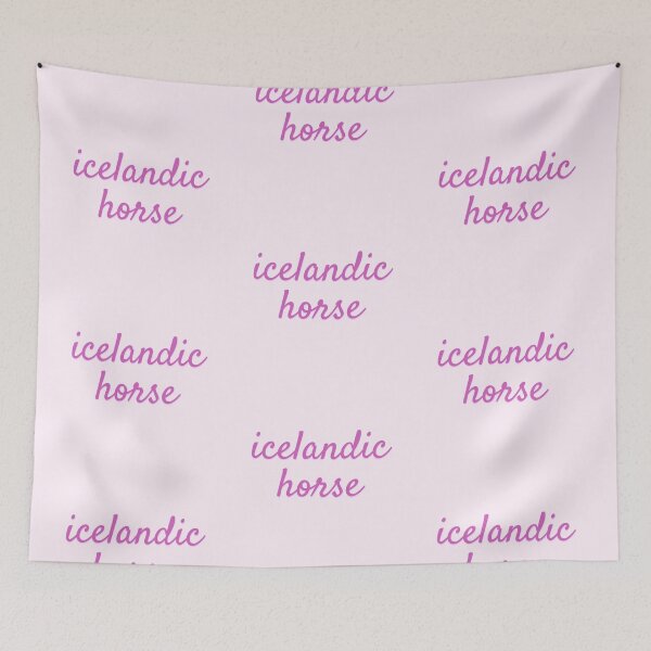 Item preview, Pink Icelandic Horse Bubble Letters designed and sold by theaadesigns.