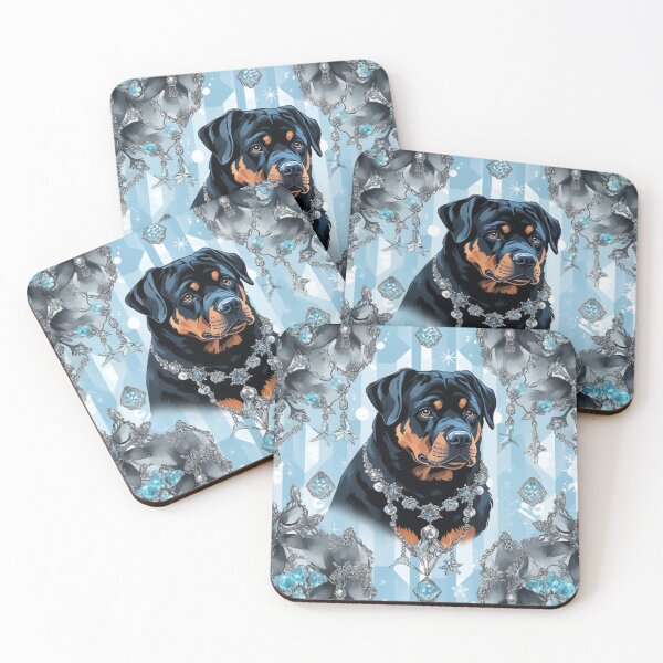 Item preview, Jewelled Rottweiler Pattern designed and sold by Nocturne  Paws.