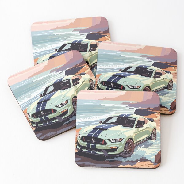 Item preview, Modern American GT 500 Muscle Car Green Poster designed and sold by VenZolic.