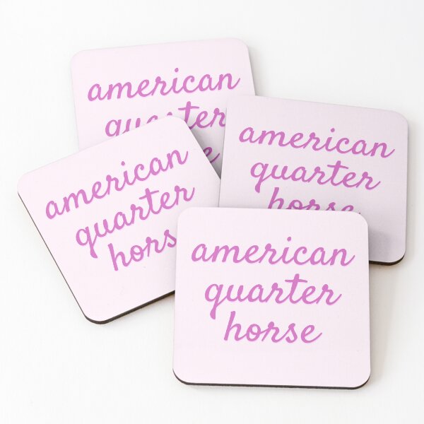 Item preview, Pink American Quarter Horse Bubble Letters designed and sold by theaadesigns.